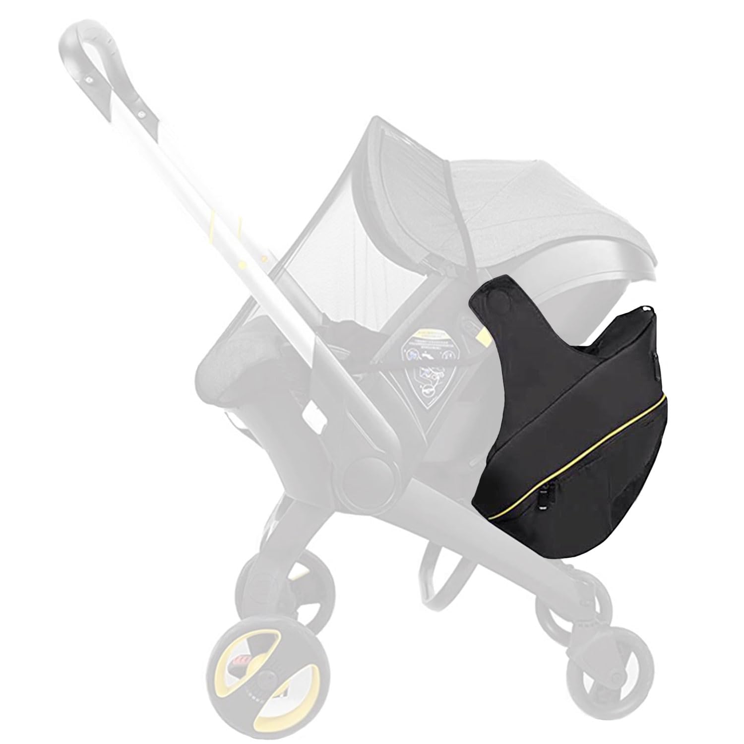 iNelihoo stroller bag holding up to eight pounds stays secure during a walk