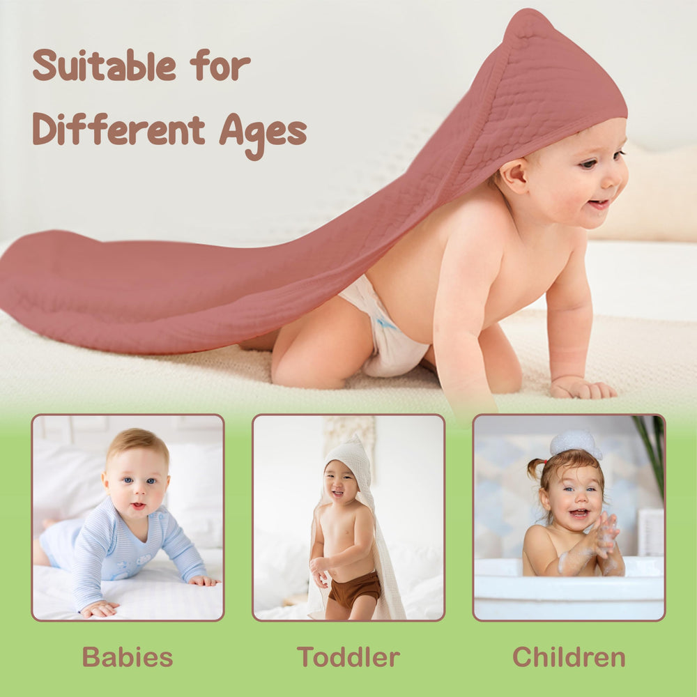 Infancie baby towel set pink floral two-pack ready as gift.