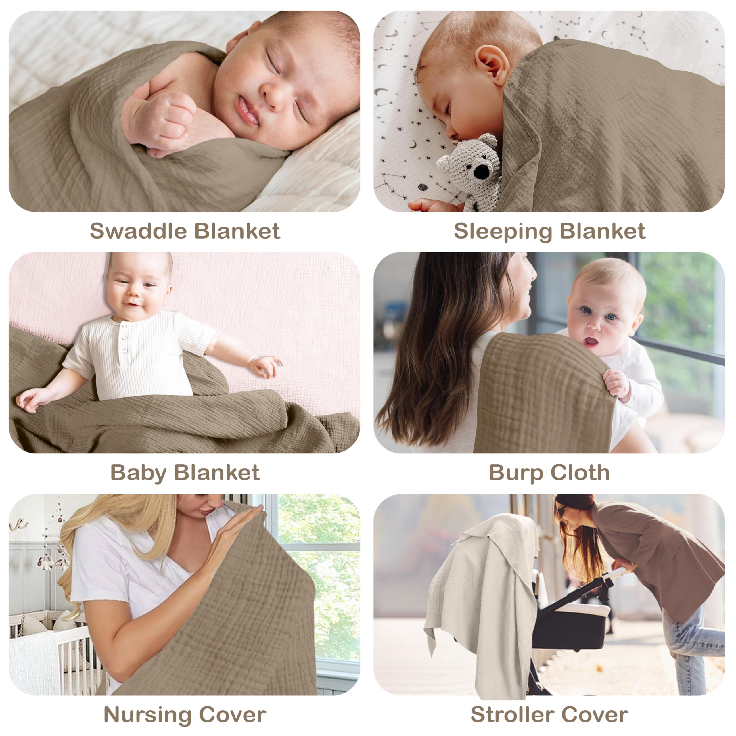 Infancie muslin blanket machine-washable care keeps softness intact