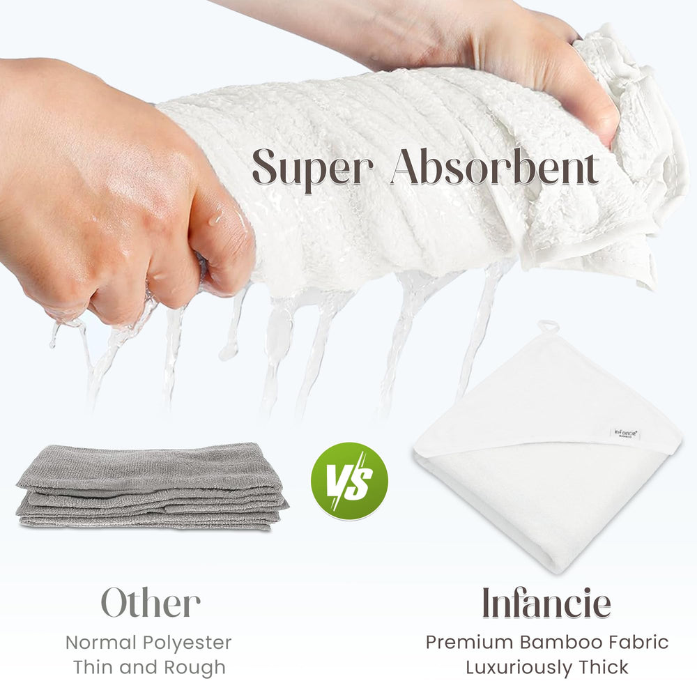 Infancie newborn towel dimensions 75x75 cm for versatile use
