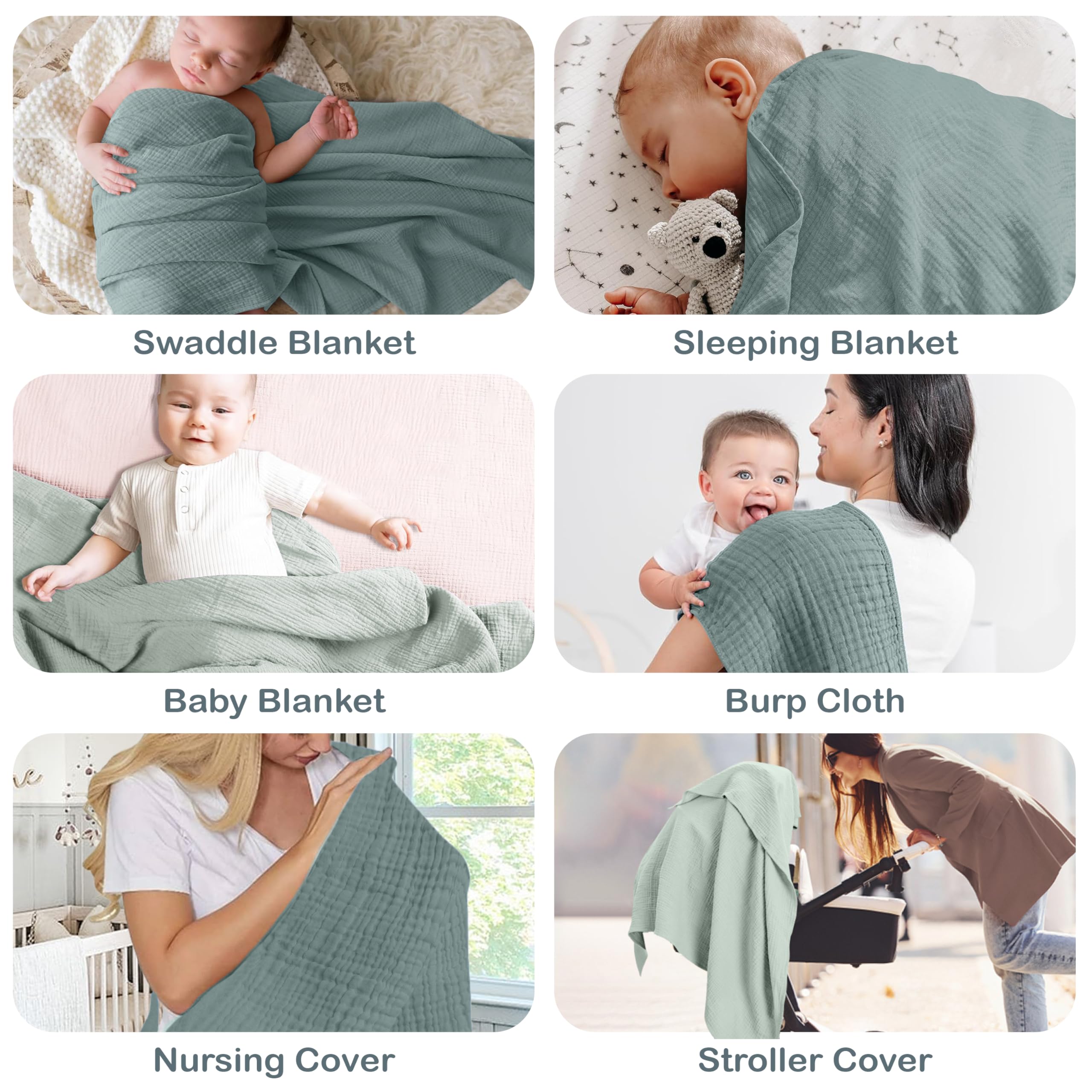 Infancie nursery essential blanket suitable as nursing cover