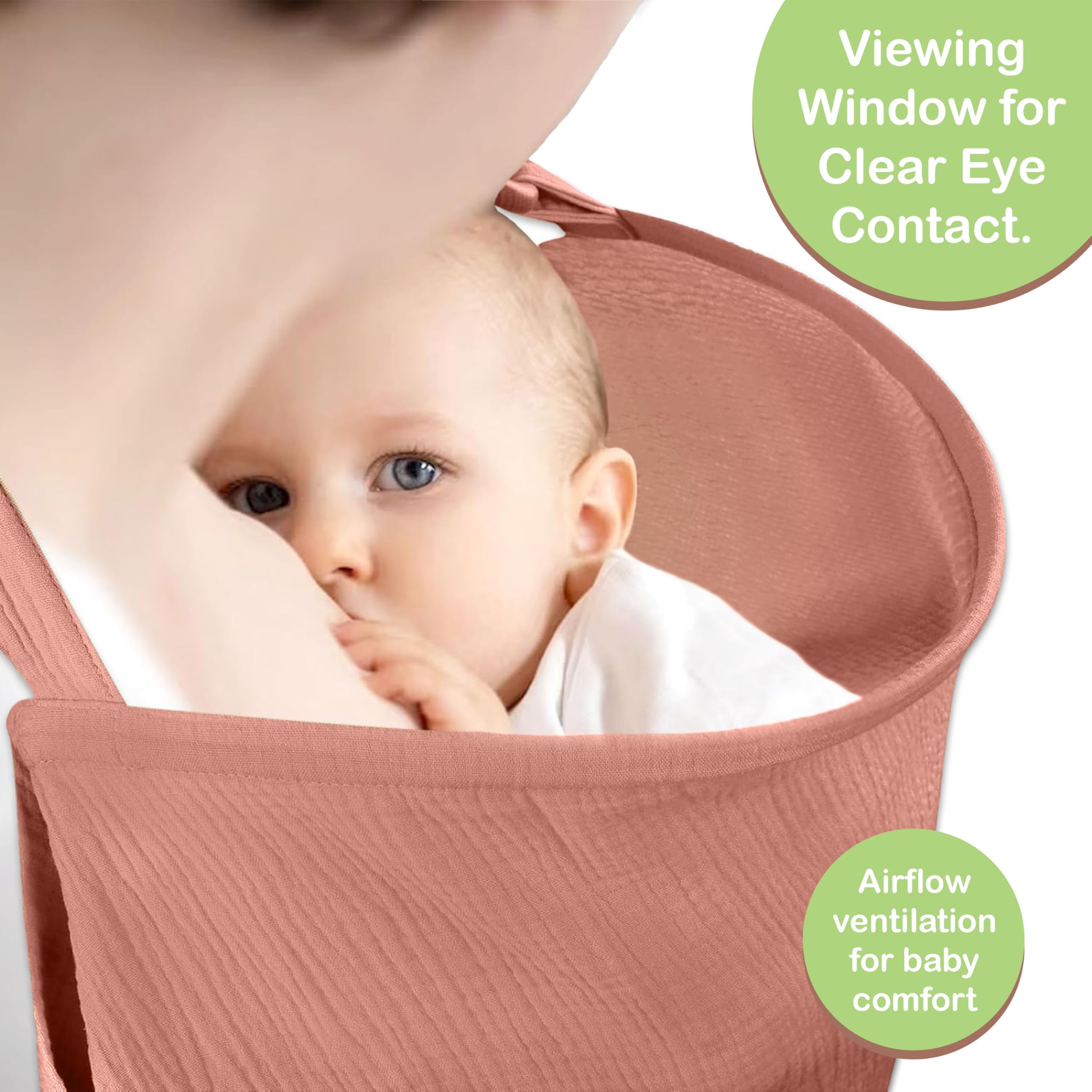 Infancie nursing cover rust compact design ideal for travel and on-the-go use.