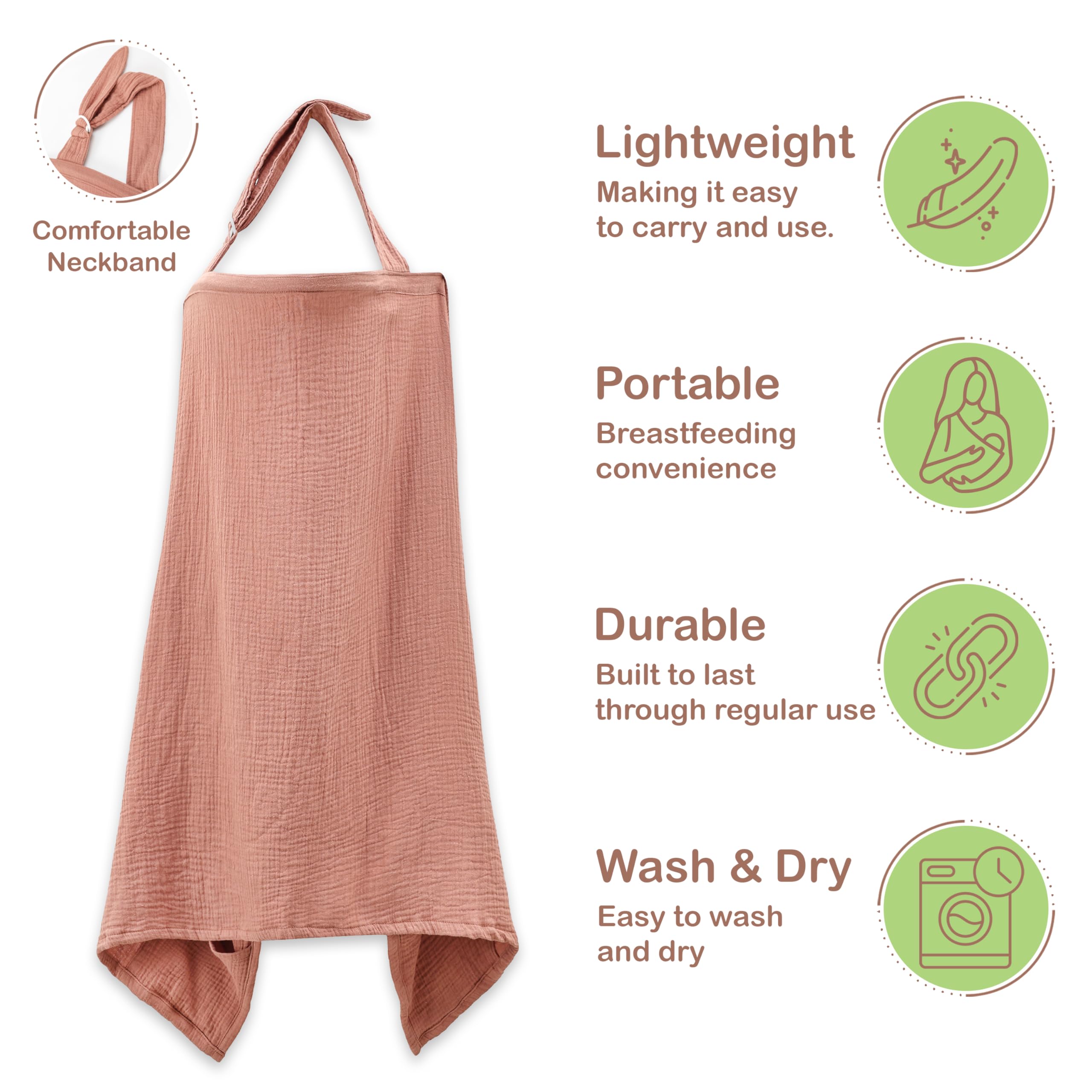 Infancie organic cotton muslin closeup emphasizes soft texture and airy weave for sensitive skin.