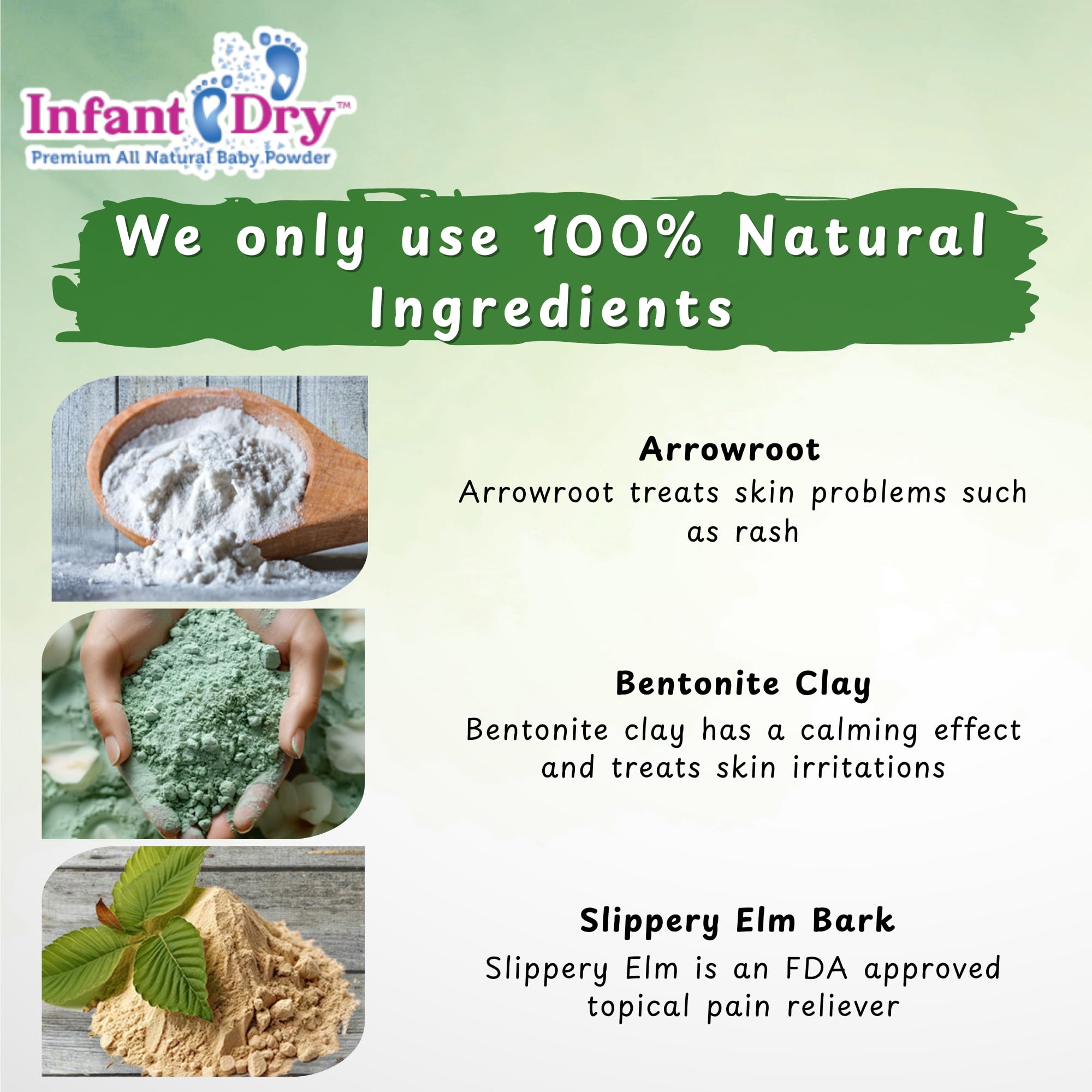 Infant Dry Powder newborn-to-toddler use for daily gentle skin protection