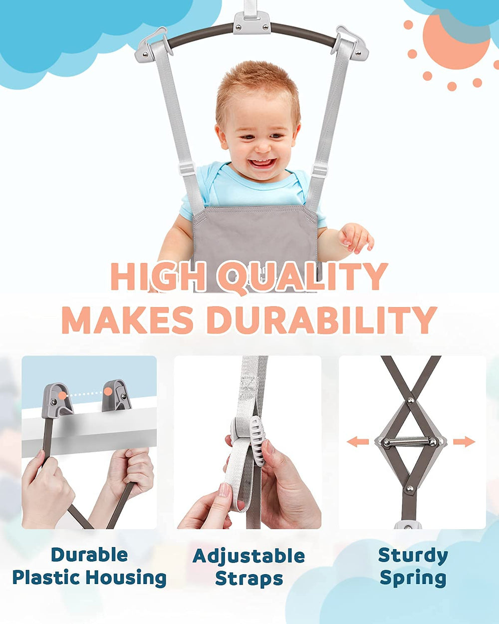 Infant Master washable seat bag ready for quick cleaning after playtime