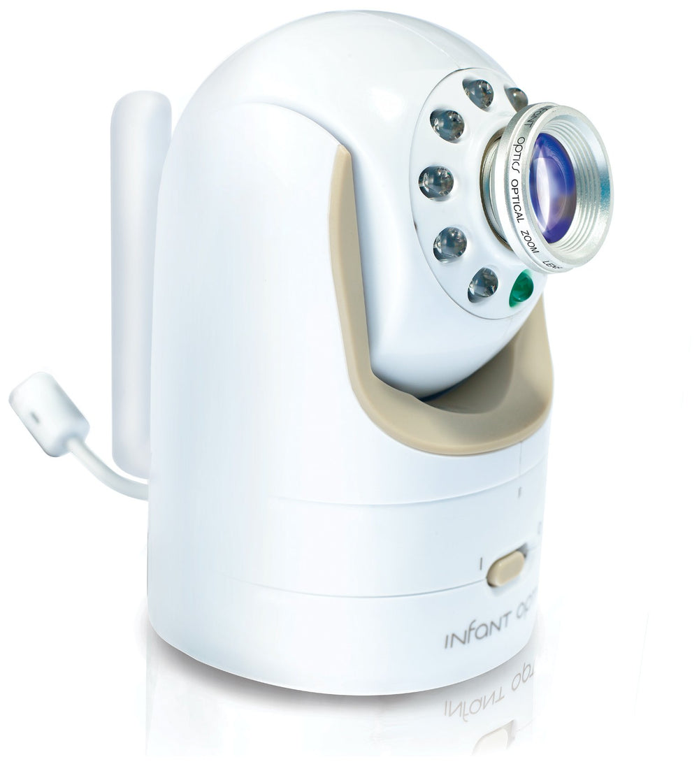 Infant Optics DXR-8 night vision view capturing baby room in low light