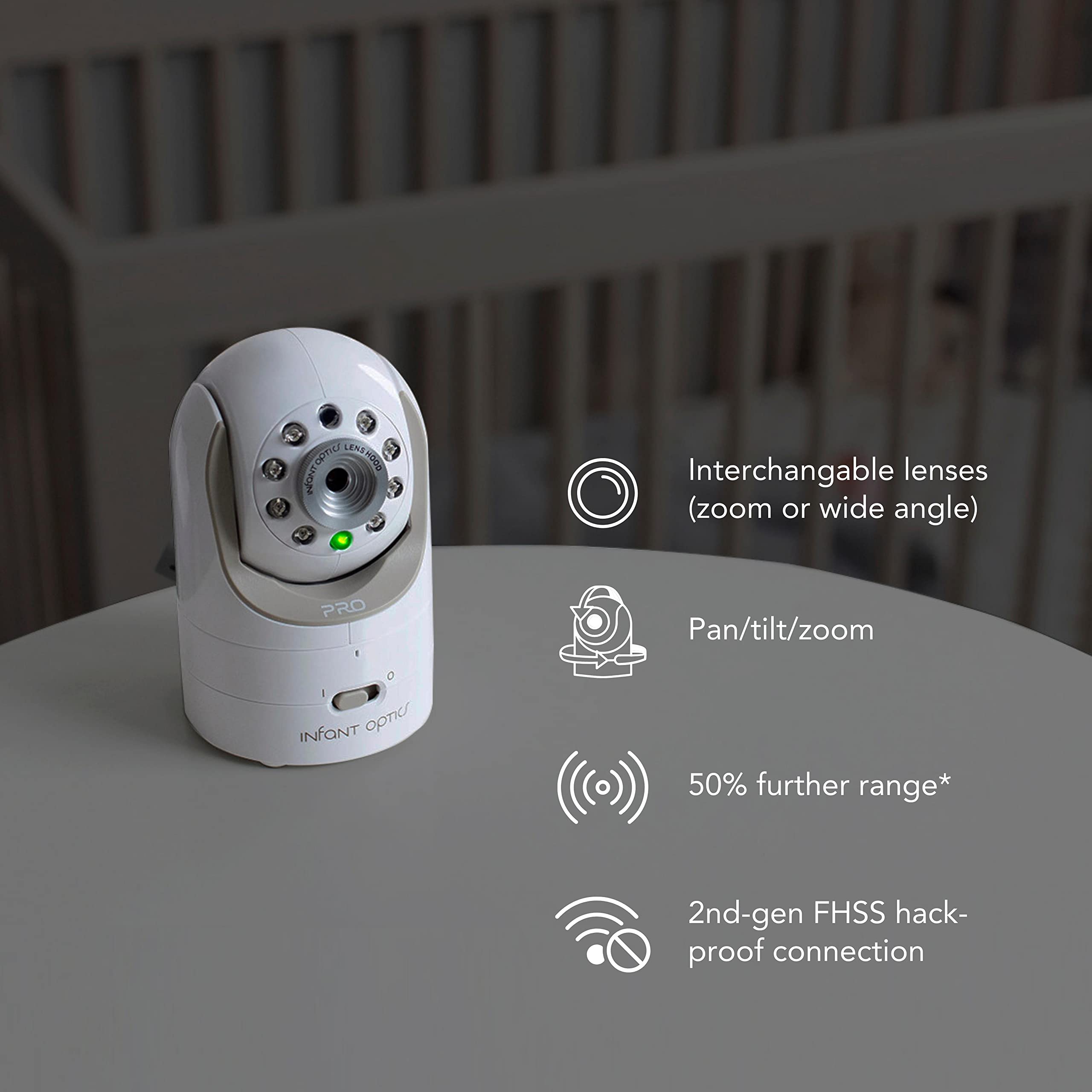 Infant Optics DXR-8 PRO add-on camera interchangeable lenses for customization