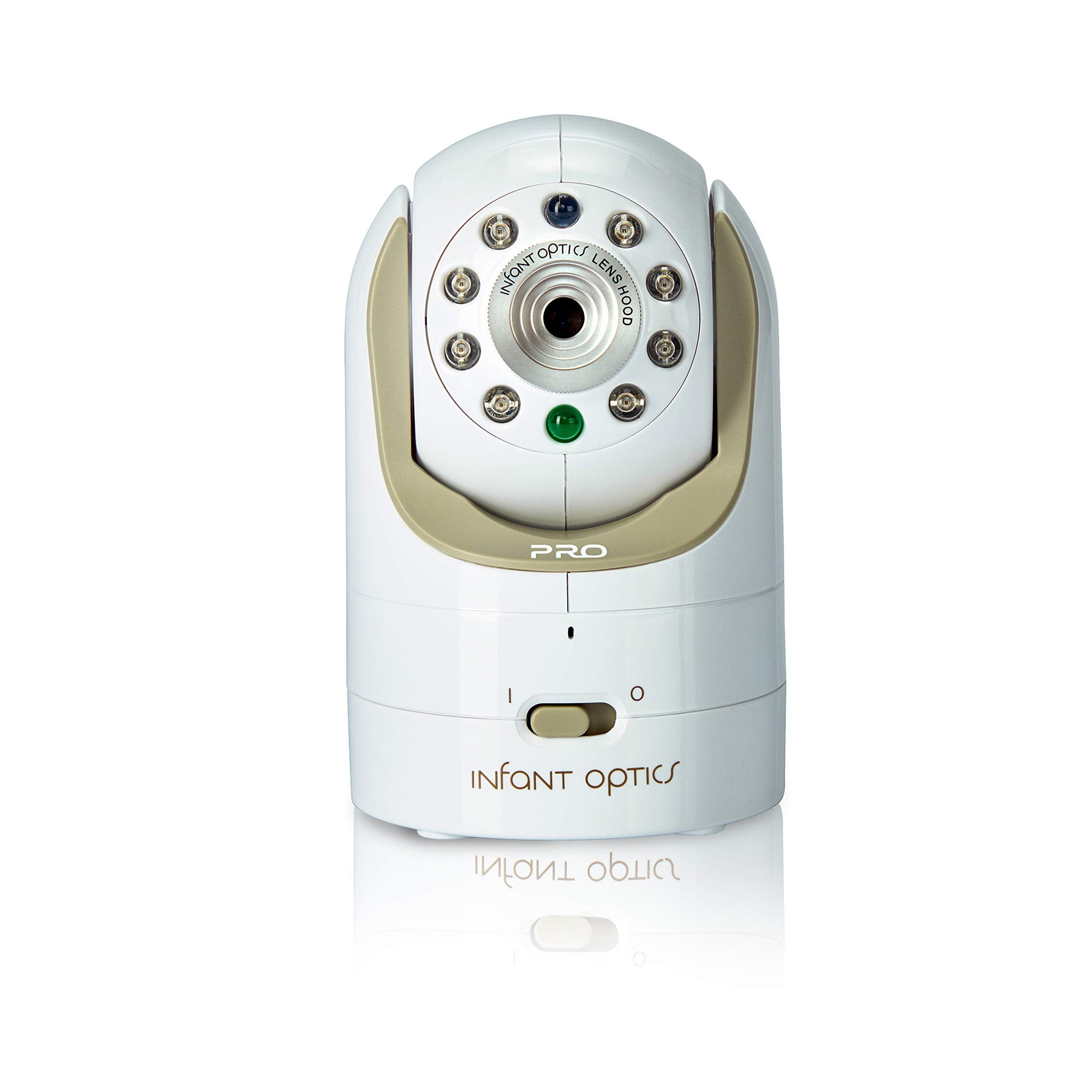 Infant Optics DXR-8 PRO add-on camera white front view for clear baby monitoring