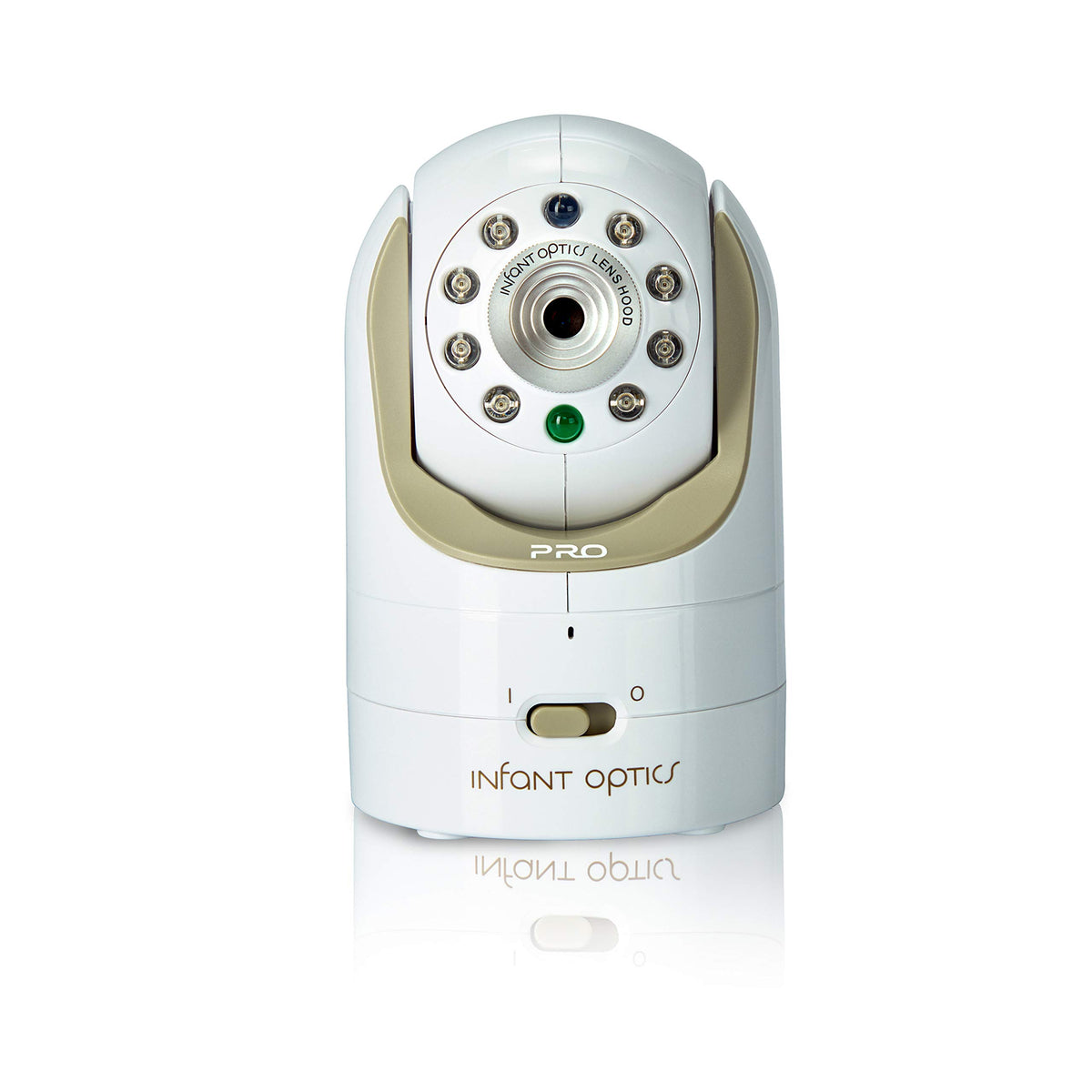Infant Optics DXR-8 PRO add-on camera white front view for clear baby monitoring