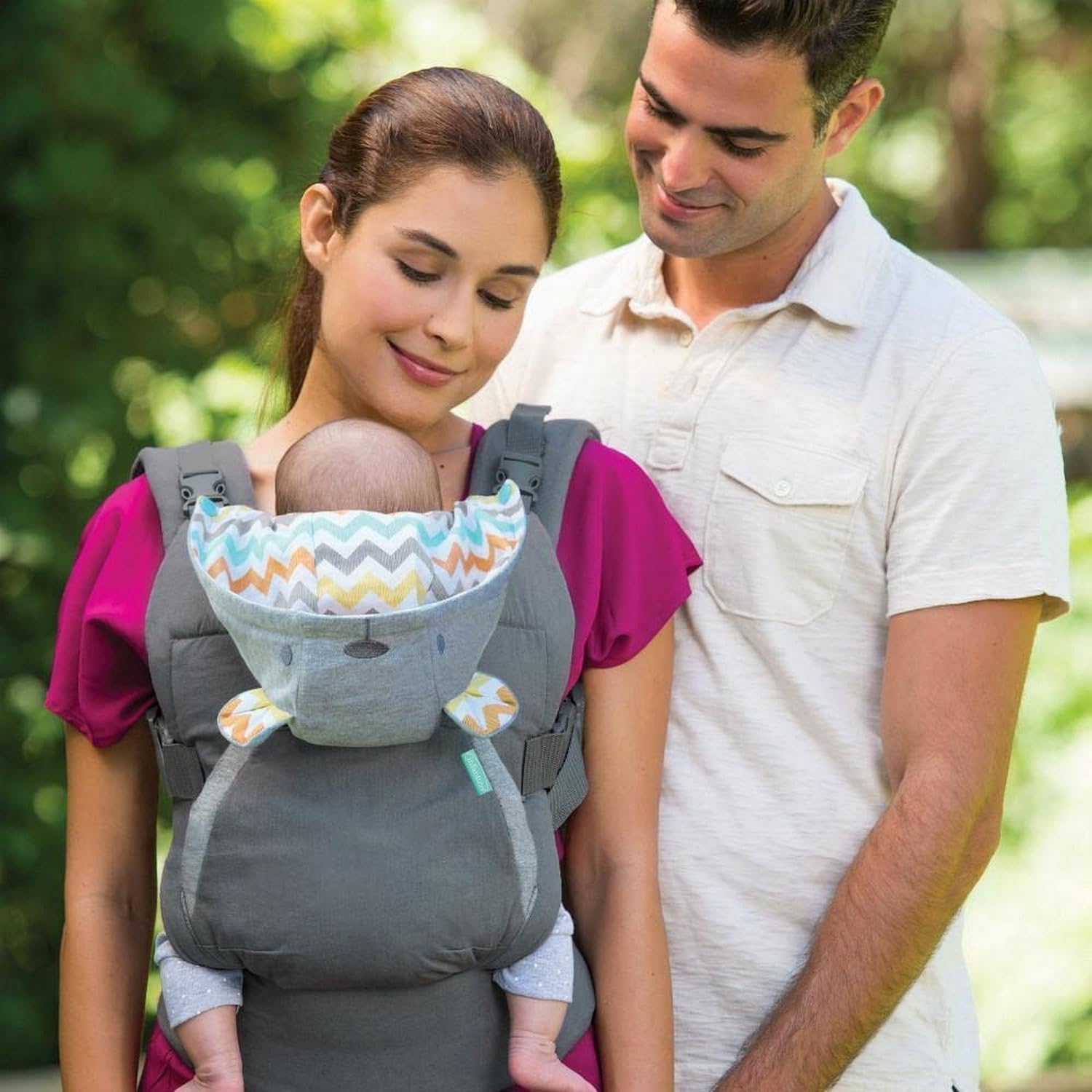 Infantino Cuddle Up Carrier back carry position for long outings