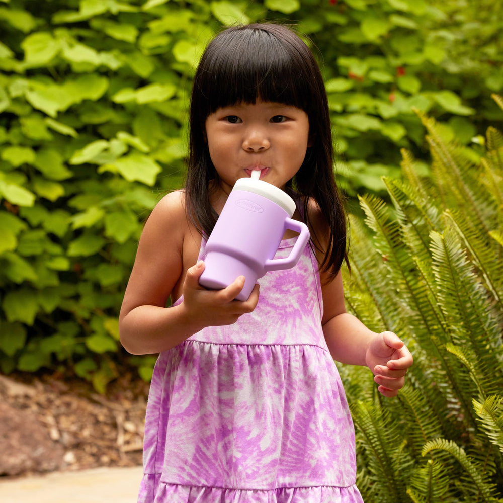 Infantino My 1st Tumbler is BPA-free silicone for safe daily use
