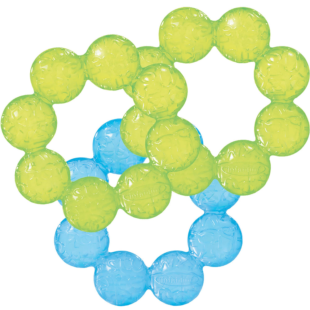 Infantino Water Teethers – cooling gums for soothing teething relief in lime blue color.