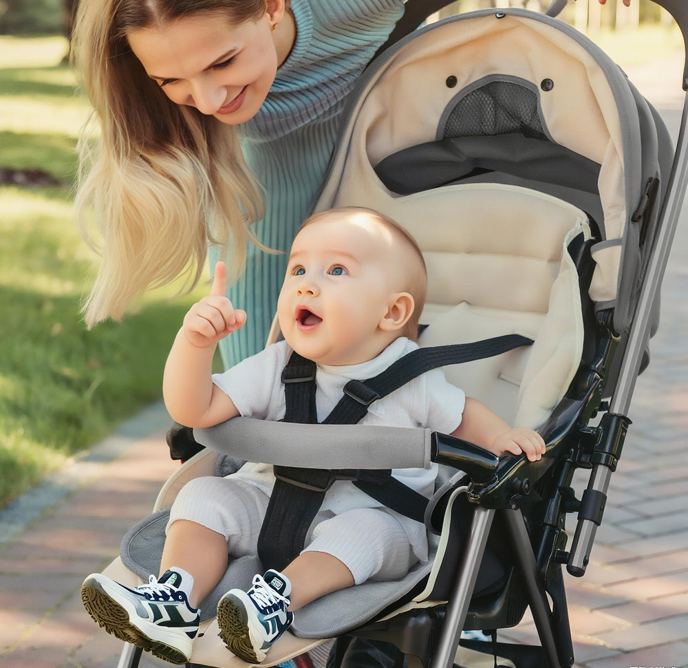 Infanzia Dry Seat anti-skid backing reduces shifting during rides.
