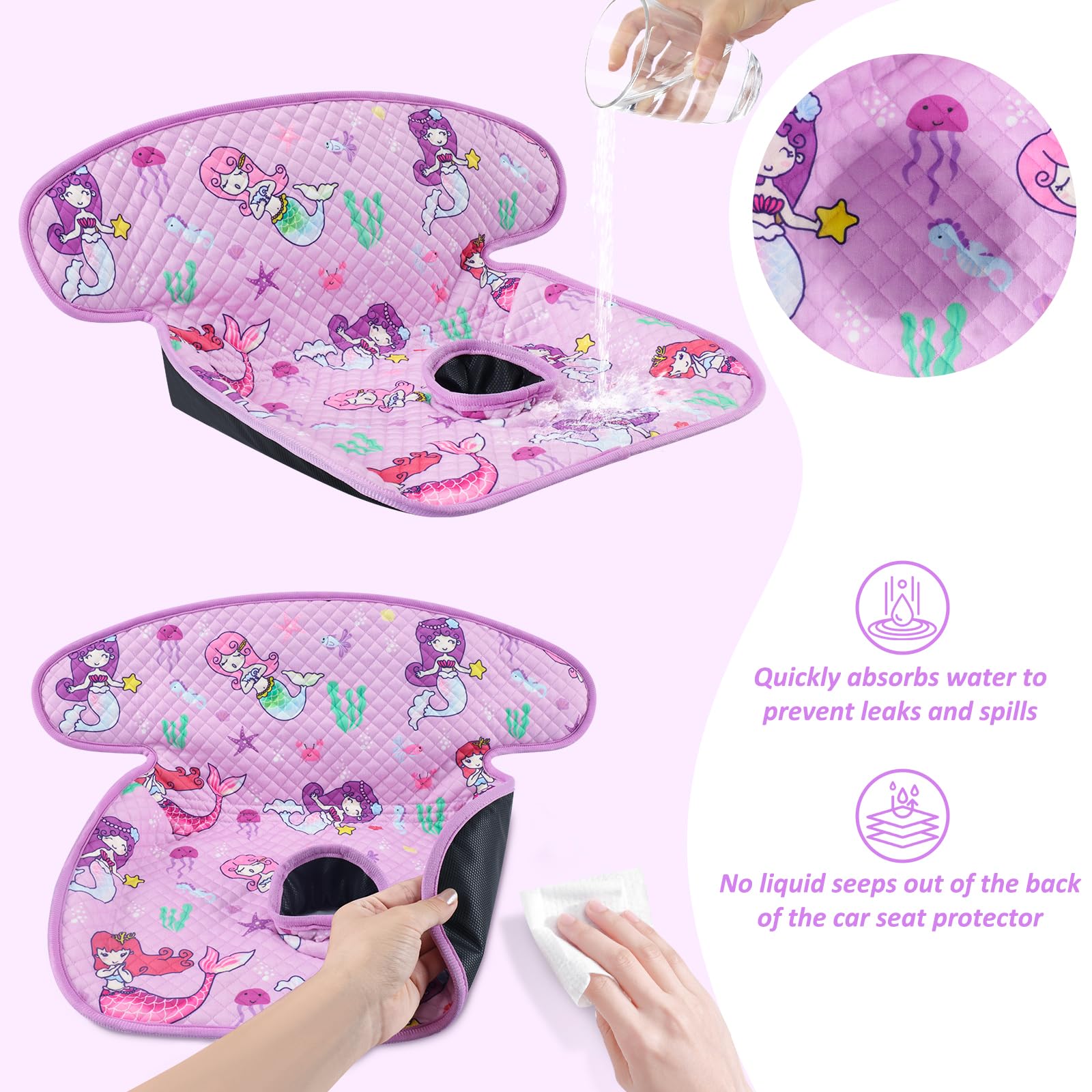 INFANZIA Dry Seat deep-side contour guards against spills and crumbs