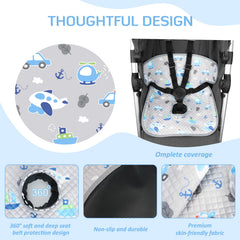 INFANZIA Dry Seat harness shield closeup protects harness area from leaks