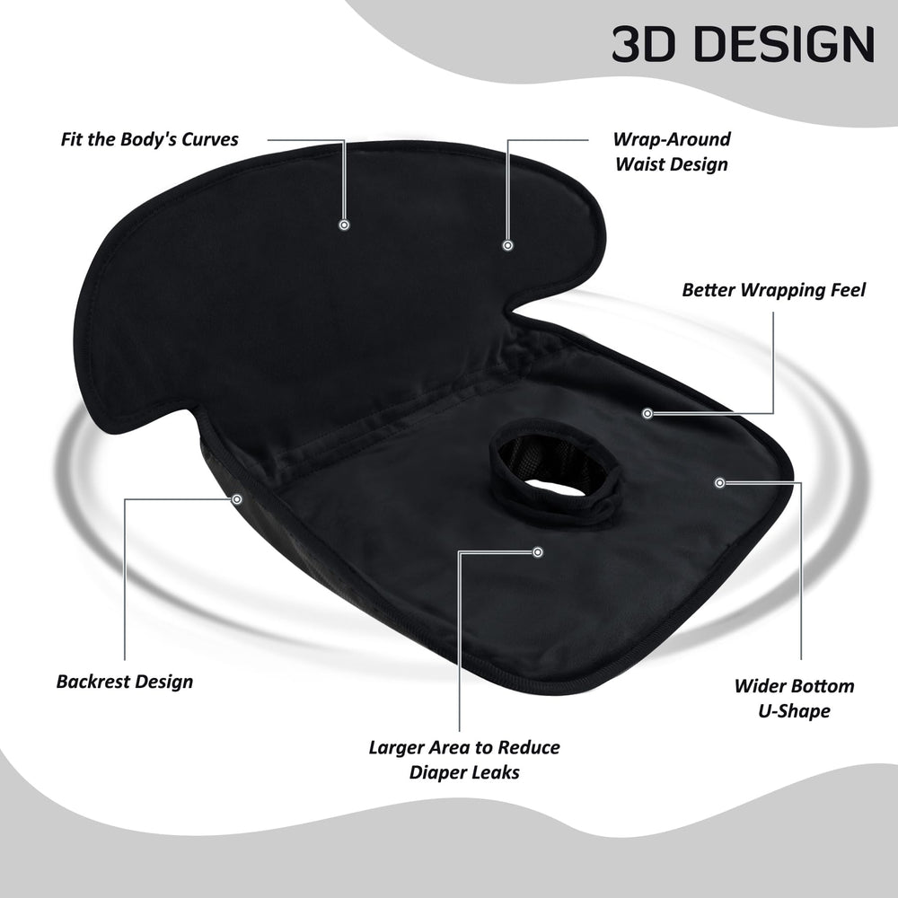 INFANZIA Dry Seat two-pack in black for everyday use.