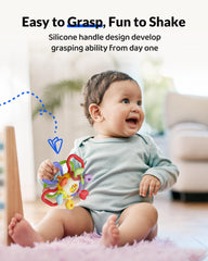 Infinno soft silicone material ensures safe mouthing during teething.