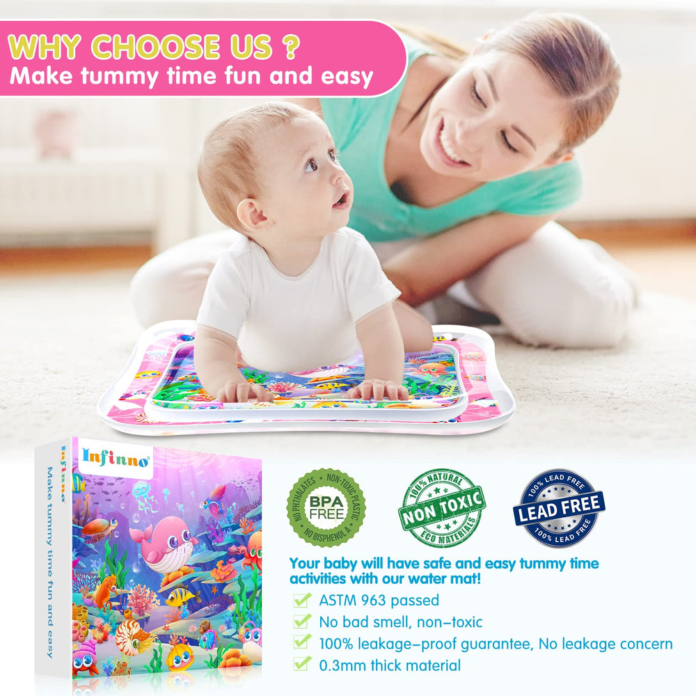 Infinno Tummy Time Mat 26x20-inch size offers versatile use