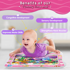 Infinno tummy time water mat inflated ring provides stable play during tummy time