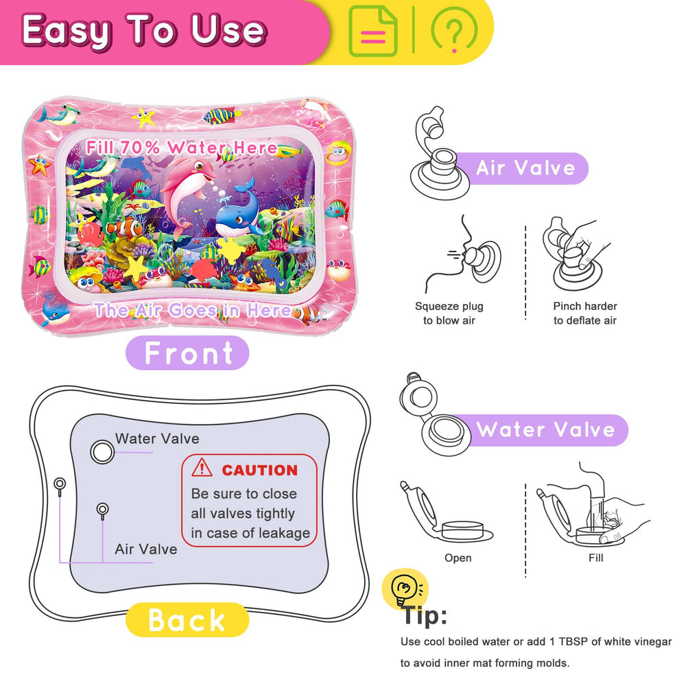 Infinno sea-animals graphics keep babies engaged during floor play and tummy time