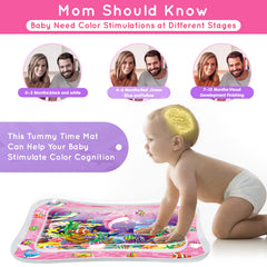 Infinno tummy time water mat sea-animals graphics invite sensory discovery and ocean-themed engagement