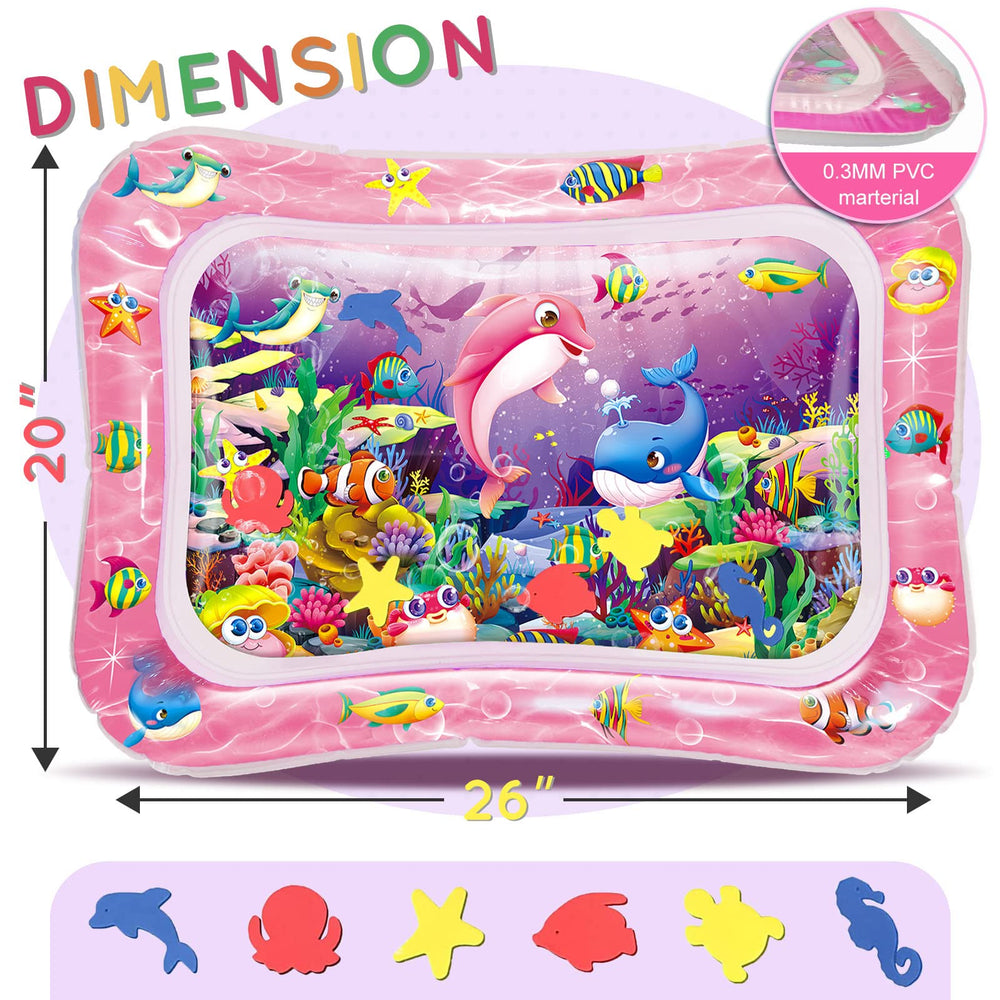 Infinno water mat uses soft PVC for safe, comfortable supervised play