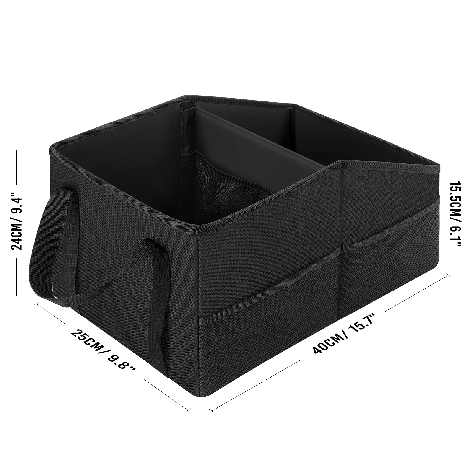 INFIVITA car organizer back seat setup provides organized space for kids' toys and snacks.