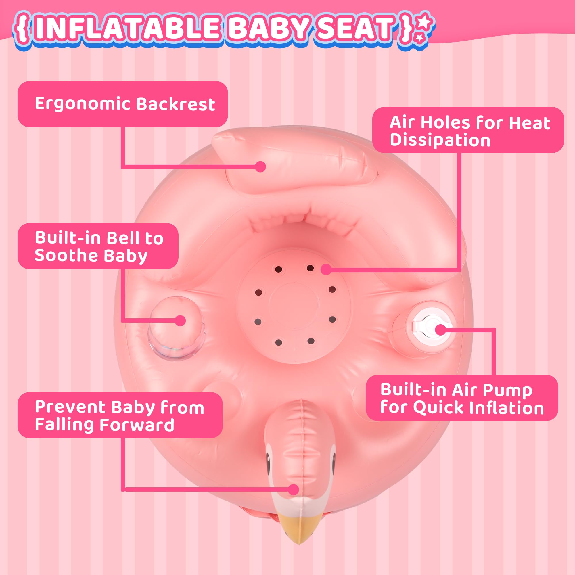 INFLATEFLY inflatable chair with ergonomic back support for comfort.