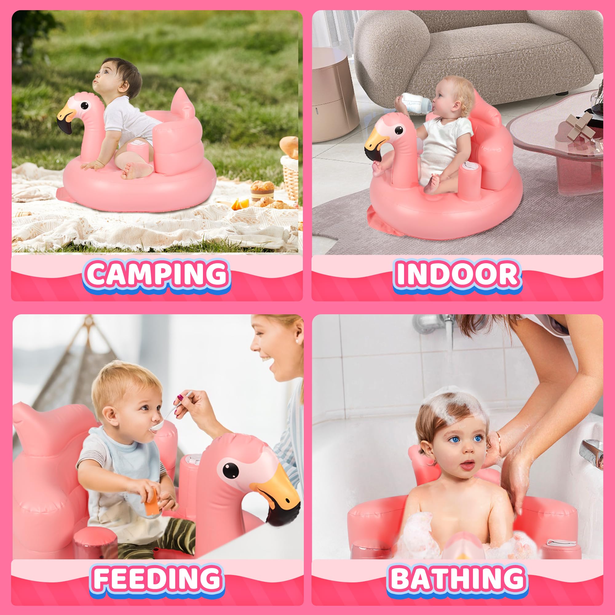 INFLATEFLY seat features side stability to prevent tipping.