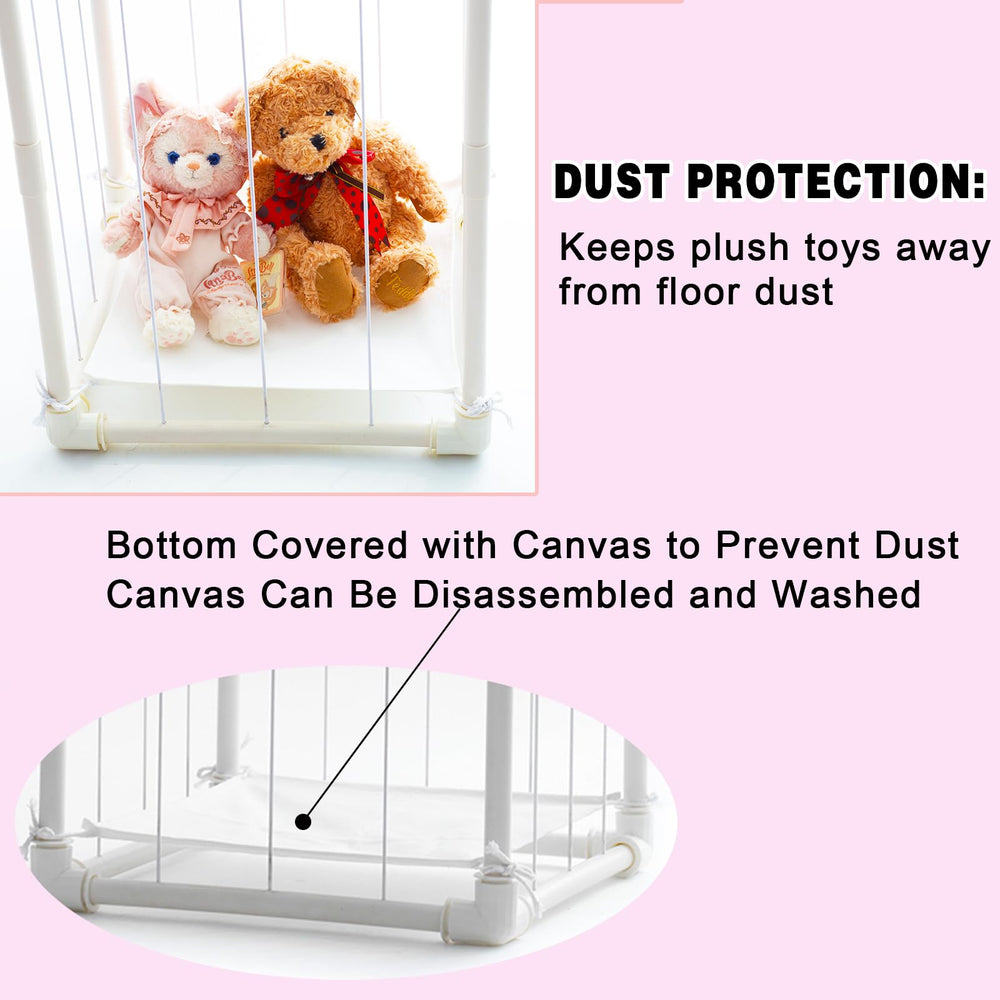 INFTOYCO vertical storage tower keeps toys organized and accessible.