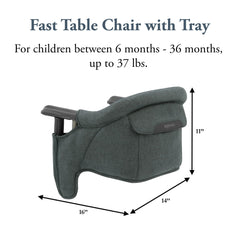 Inglesina dining tray attached for feeding space