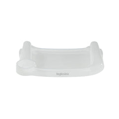 Inglesina Fast Dining Tray Plus on chair keeps meals organized for smoother feeding.