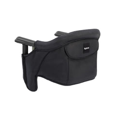 Inglesina Fast Table Chair folded for compact travel and quick setup.