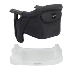 Inglesina Fast Table Chair black main image shows sturdy safety and comfort for meals.