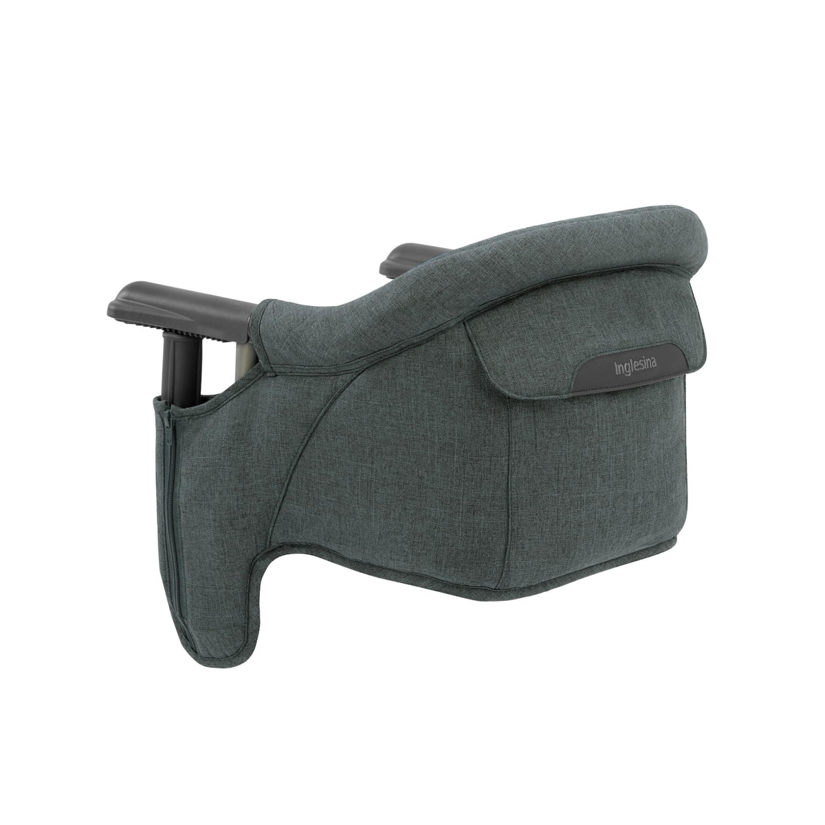 Inglesina Fast Table Chair collapsible fold for compact travel and quick setup.
