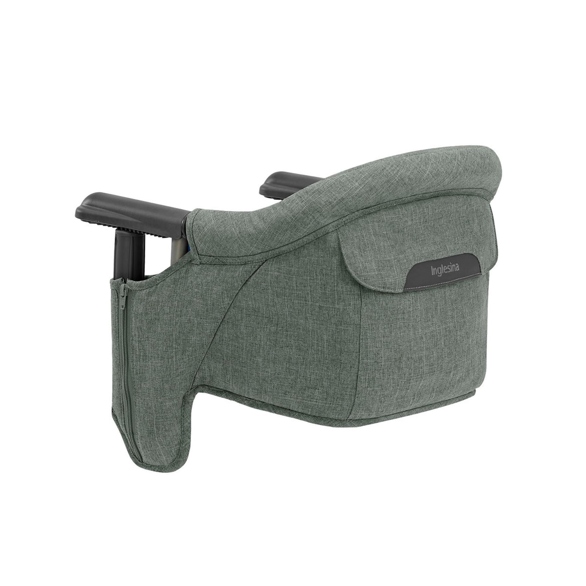 Inglesina Fast Table Chair folded-compact for travel and storage.