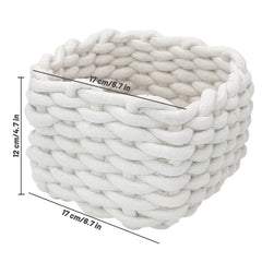 Inheming cotton rope basket nursery display shows tidy toys and small items
