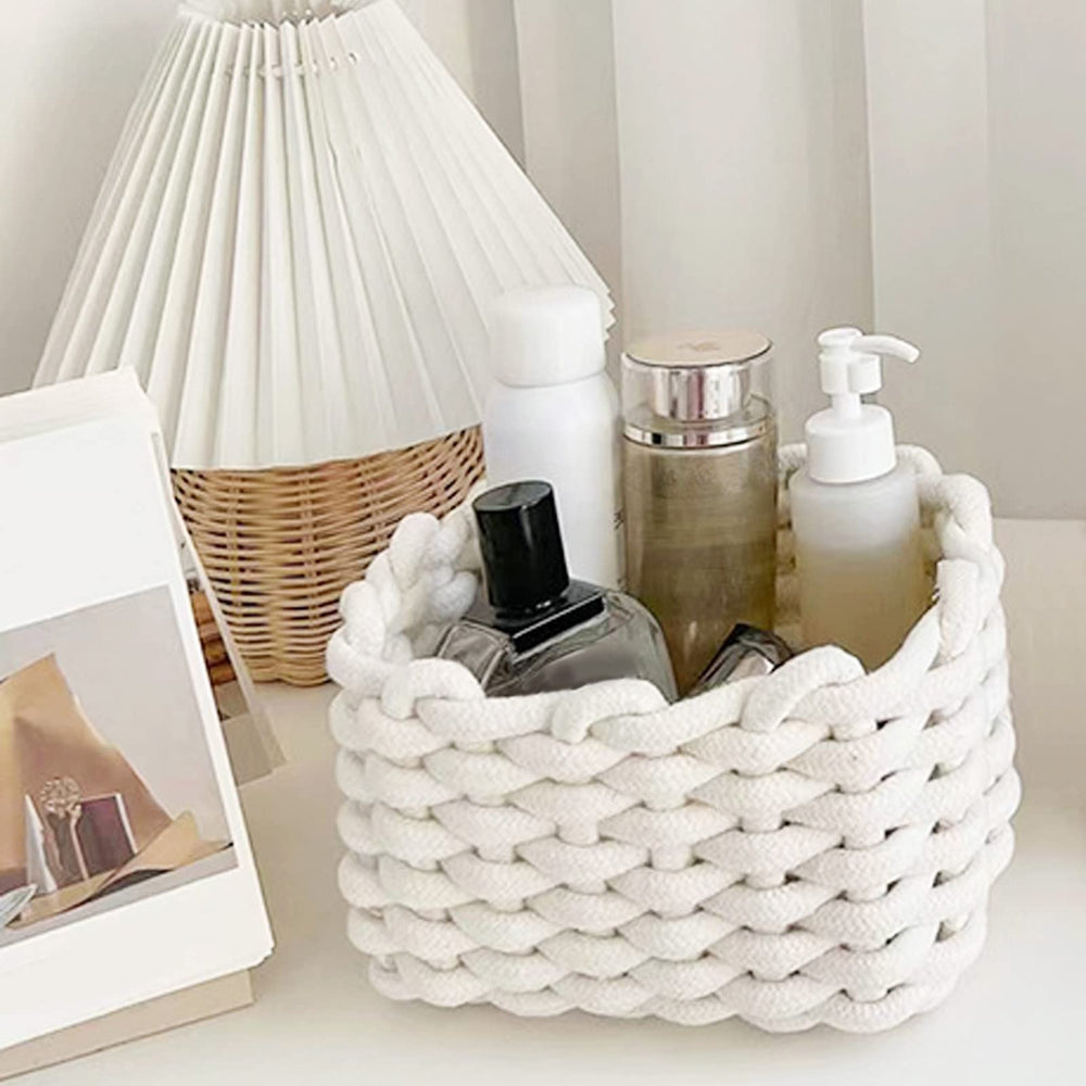 Inheming nursery decorative basket tidy nursery essentials with safe, natural materials