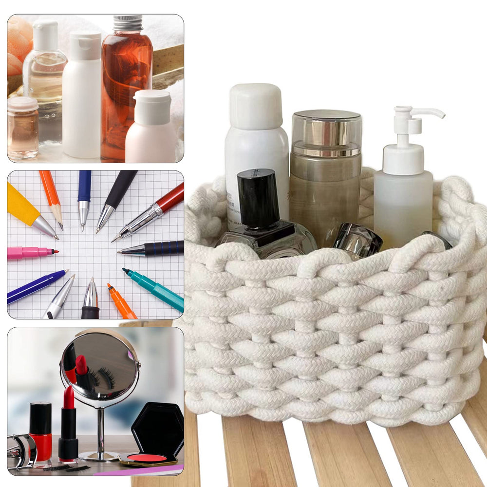 Inheming soft rope basket texture adds warmth while organizing everyday items