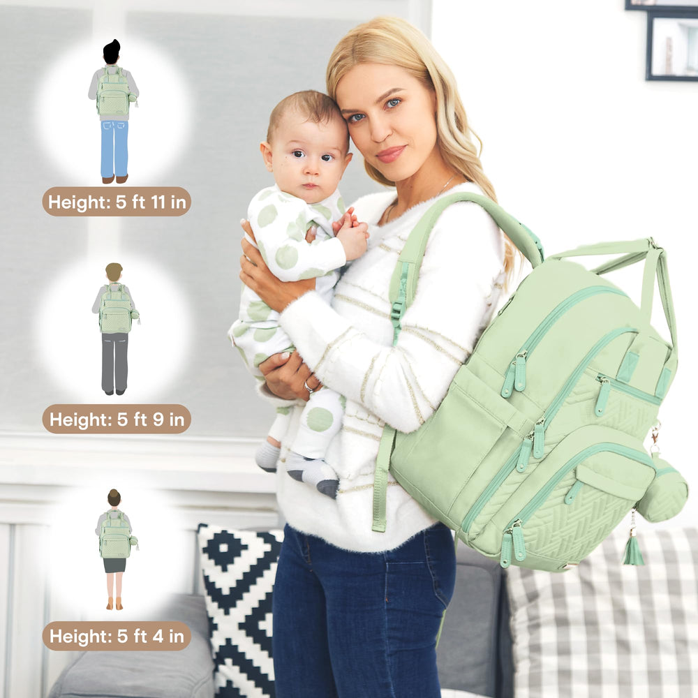 iniuniu 18-pocket design keeps baby essentials organized and accessible