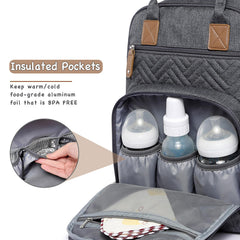 iniuniu diaper bag backpack diaper pouch with changing mat keeps diapering on the go tidy.