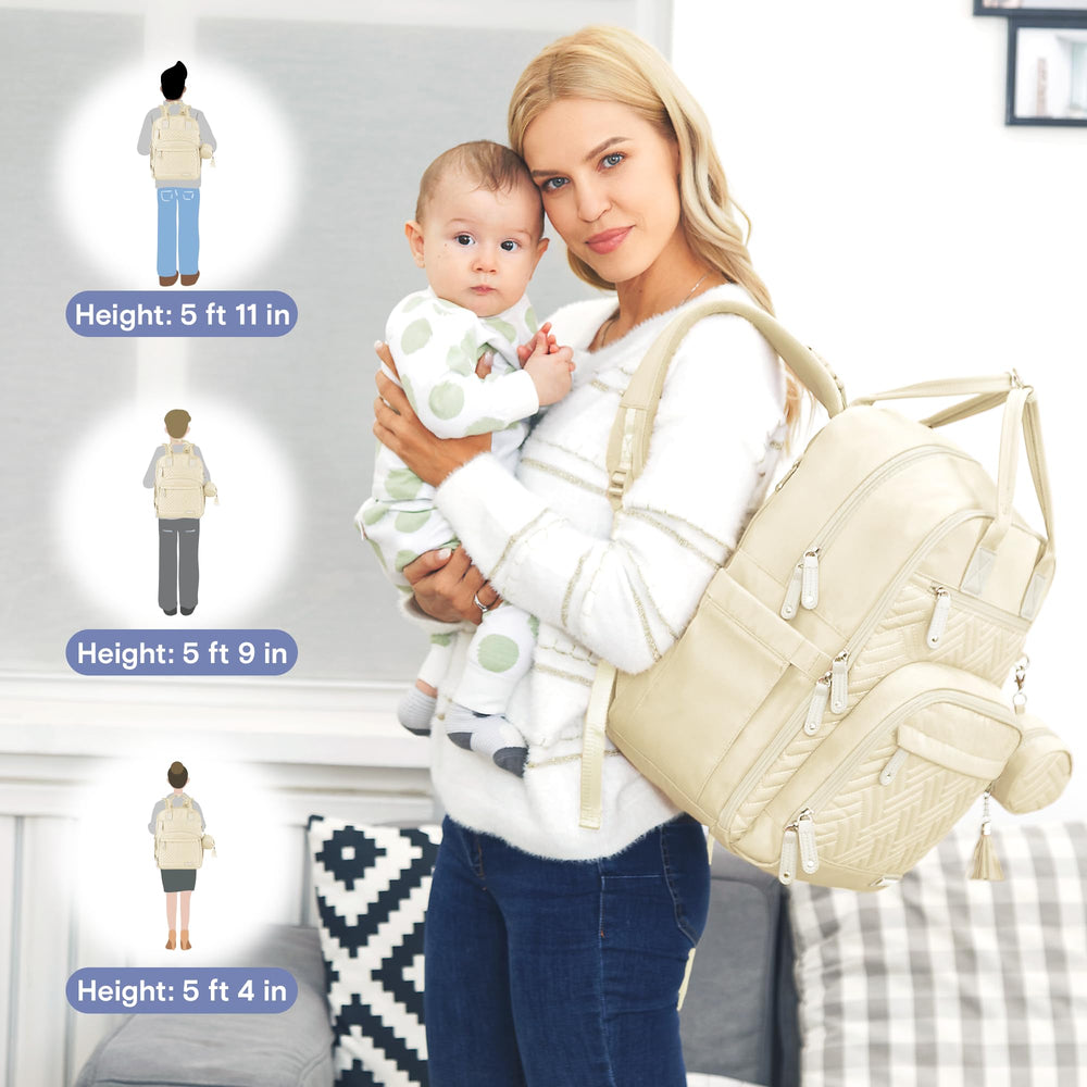 iniuniu diaper bag side pocket enables convenient wipes dispensing