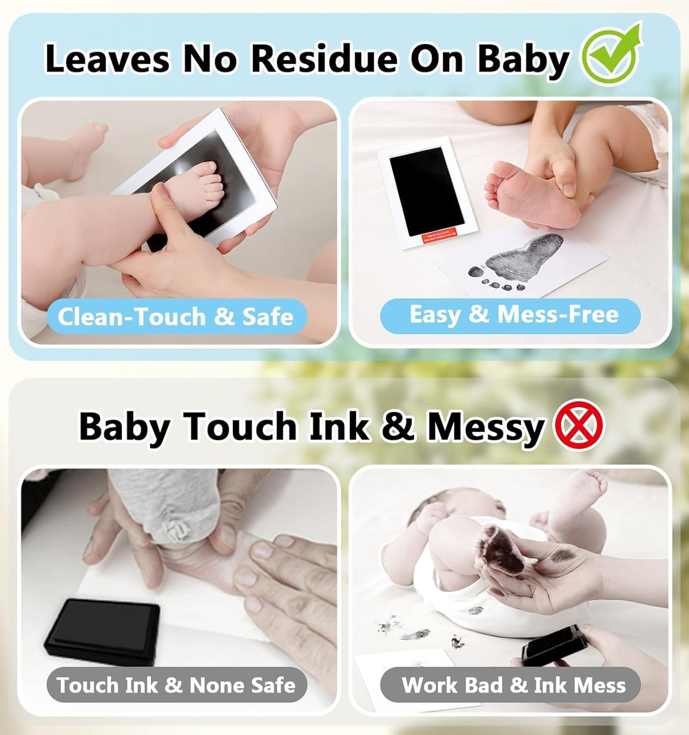 Inkless baby-hand-footprint-kit nursery decor-ready image for display and gifting.