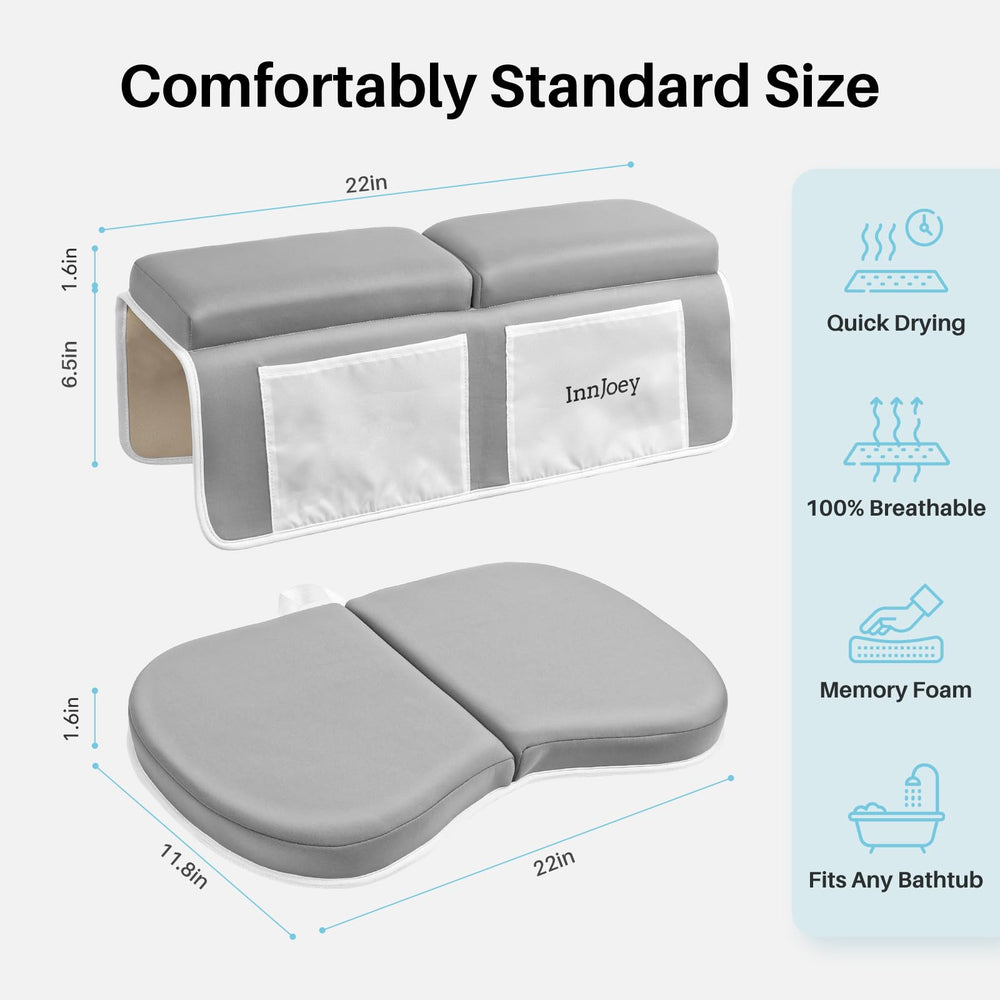 InnJoey bath kneeler care wash option demonstrates easy cleaning.