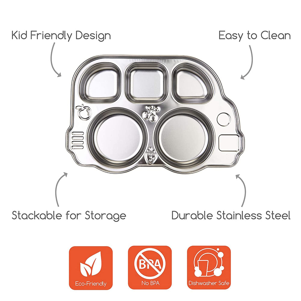 Innobaby Din Din SMART stainless finish emphasizes rust-free durability for families.