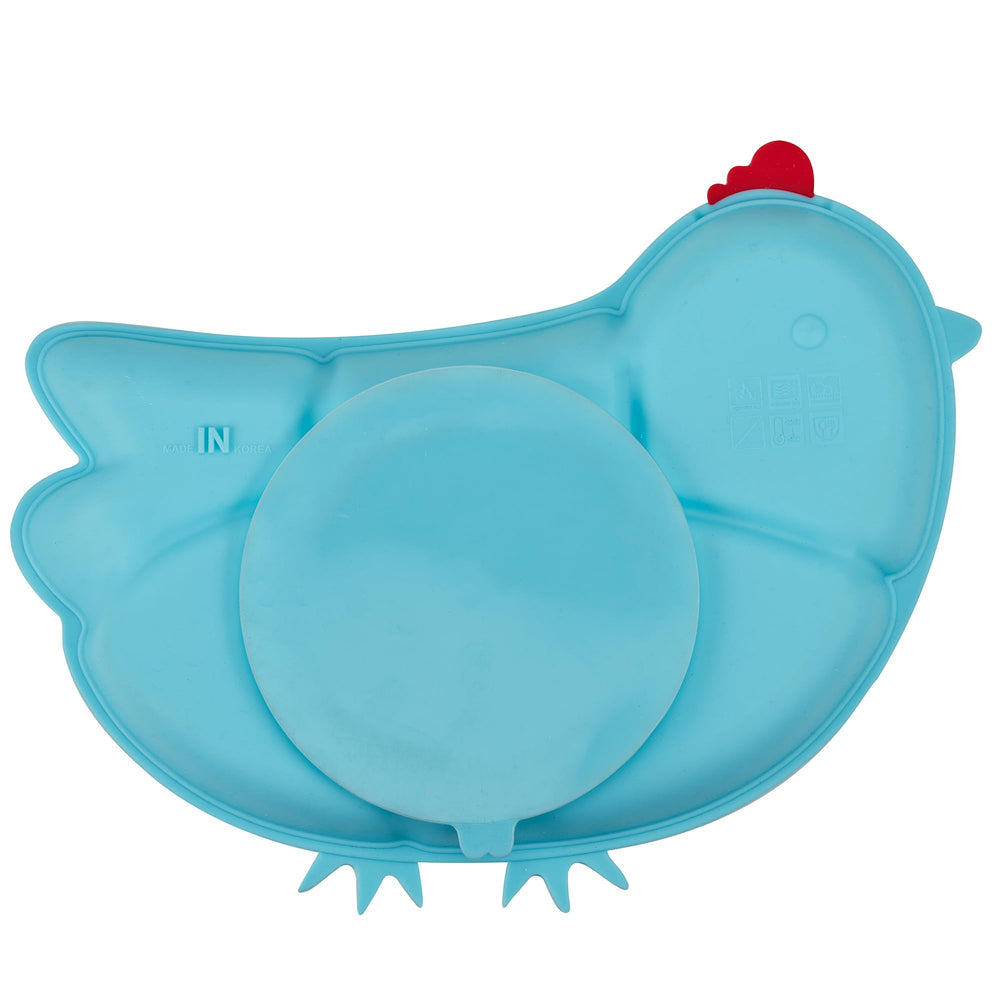 Innobaby Din Din Smart chicken plate blue freezer-safe