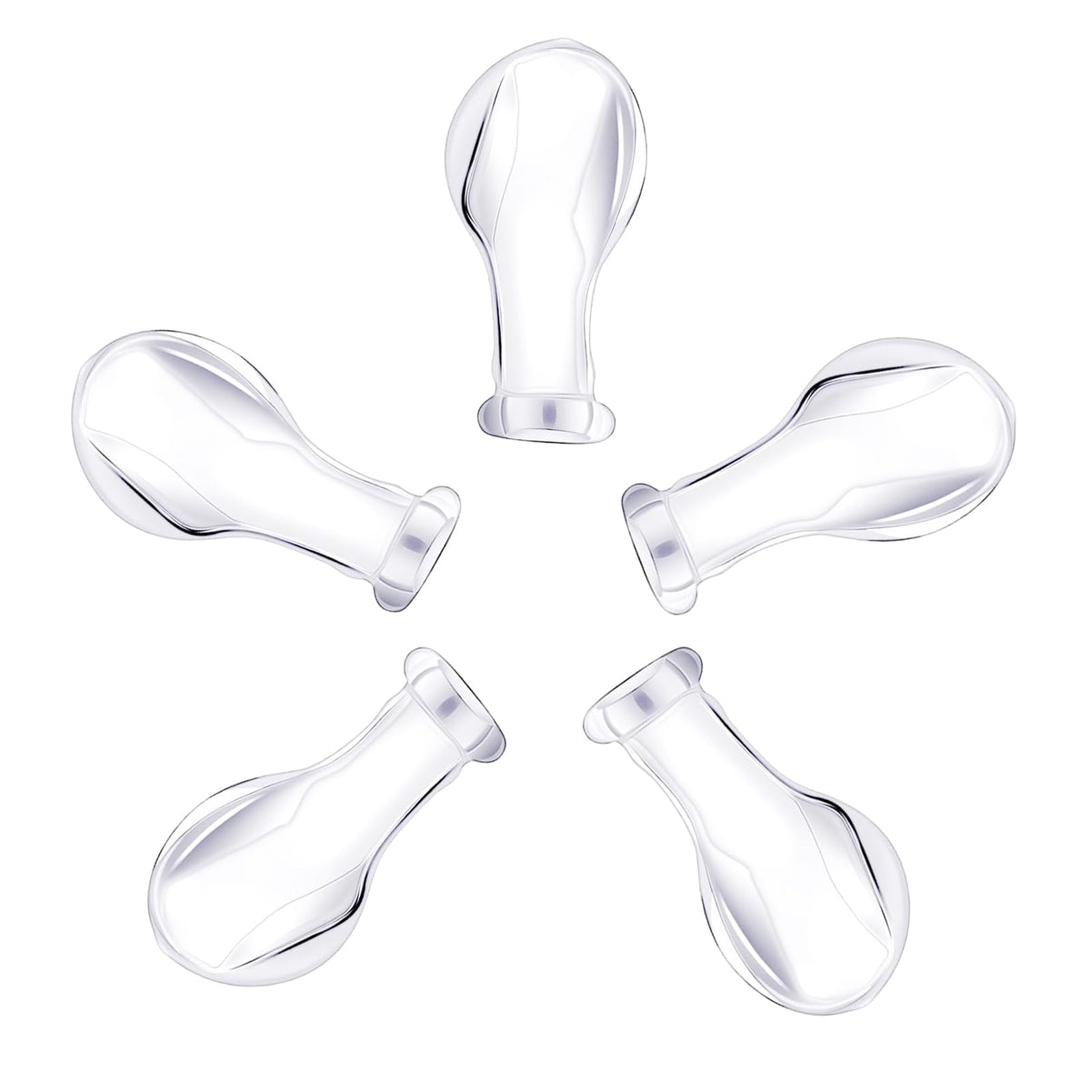 InnocenceIsle adult pacifier nipples 5-pack with case for organized replacements.