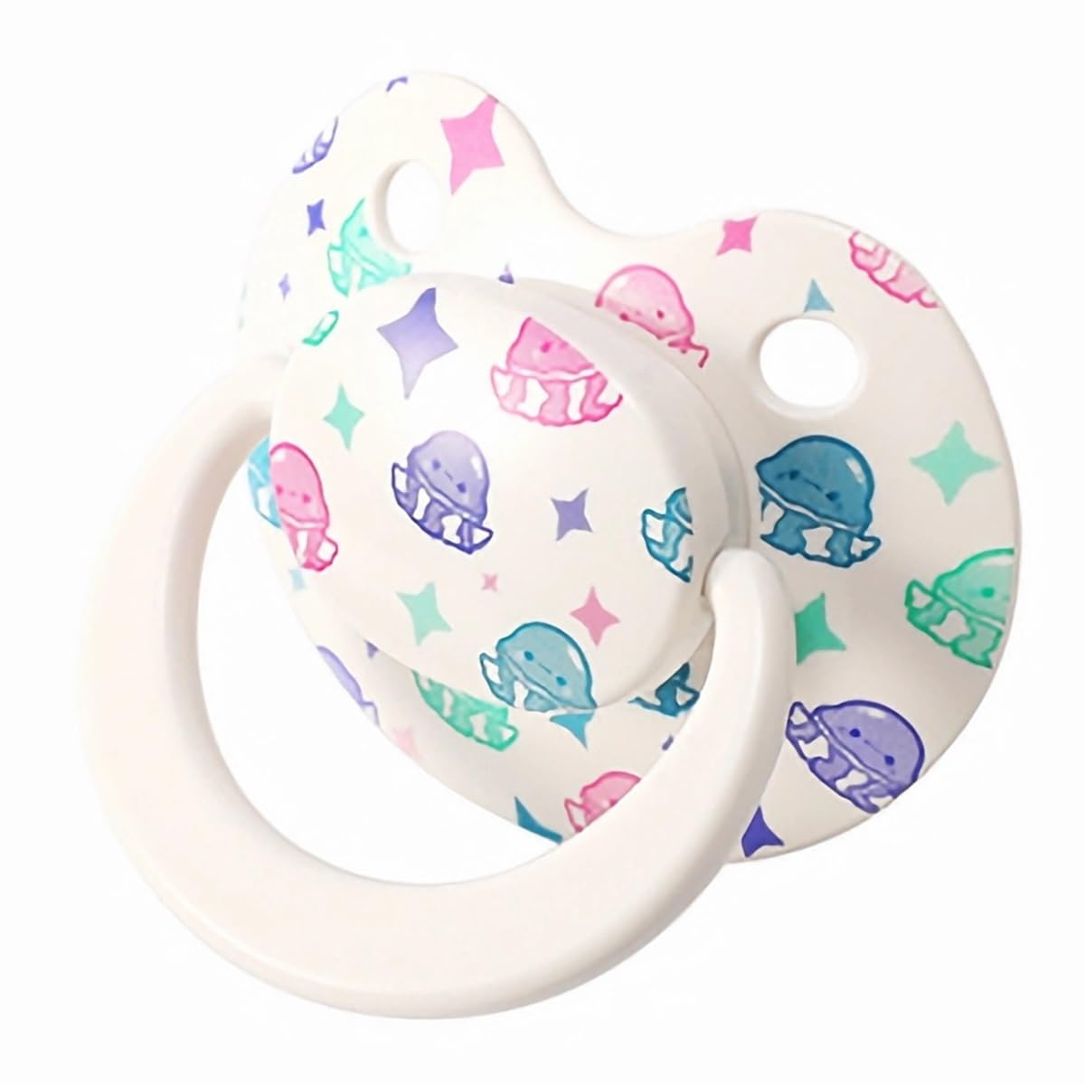InnocenceIsle adult silicone pacifier with large shield for secure, soothing use
