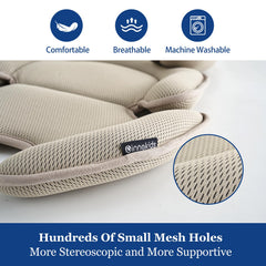 Innokids arc-cutout design beige car seat insert supports baby's head safely.
