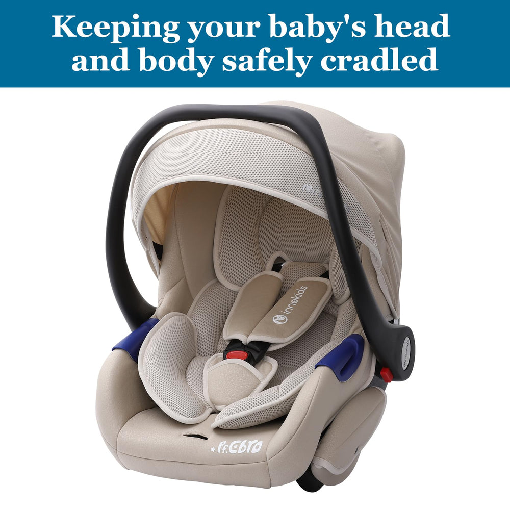 Innokids breathable polyester filling keeps baby comfortable across seasons.